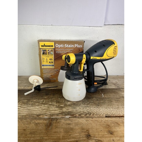 Wagner Stain Sprayer Opti-Stain Plus Handheld 0529108 Barely Used - Picture 1 of 16